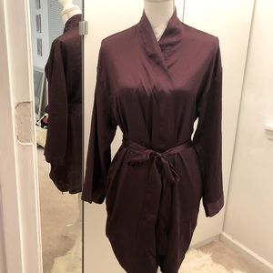 Victoria’s Secret purple satin robe